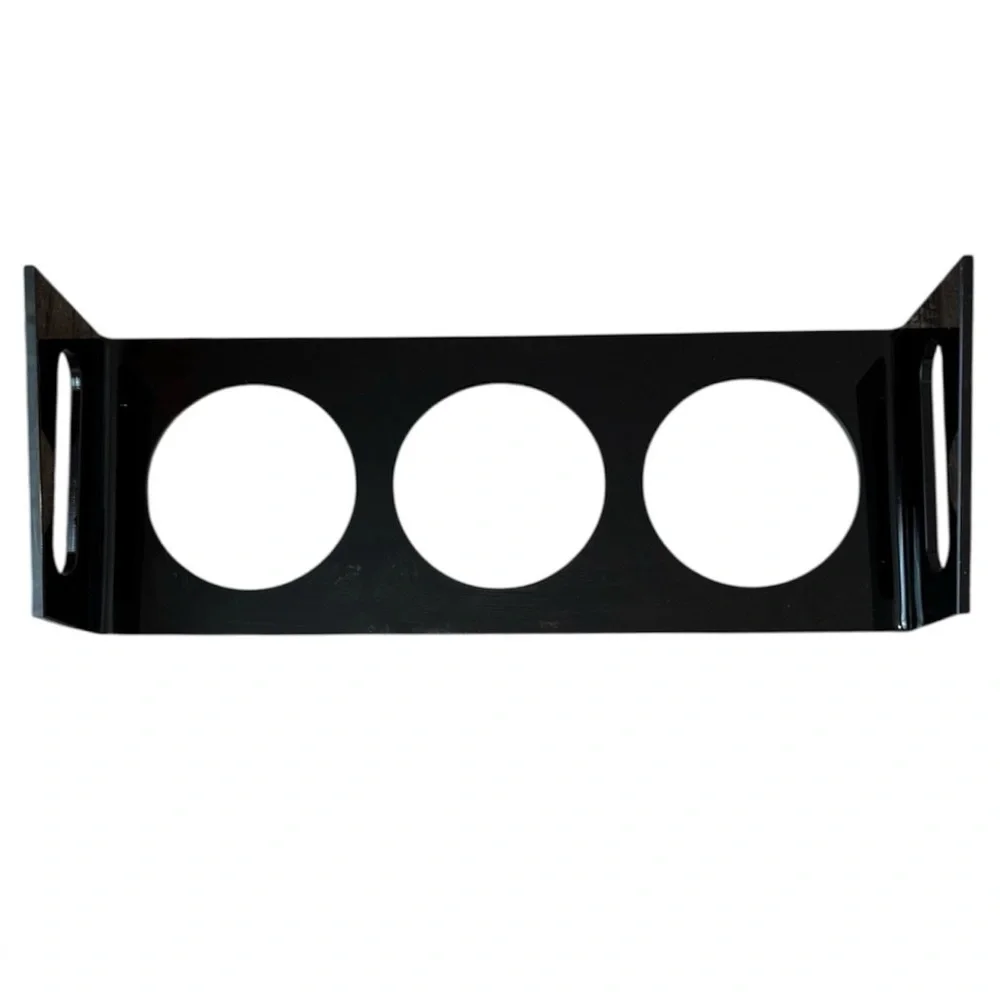 Tilted Raised Elevated Food & Water 3 Bowls Acrylic & Stand for Cat Small Dogs
